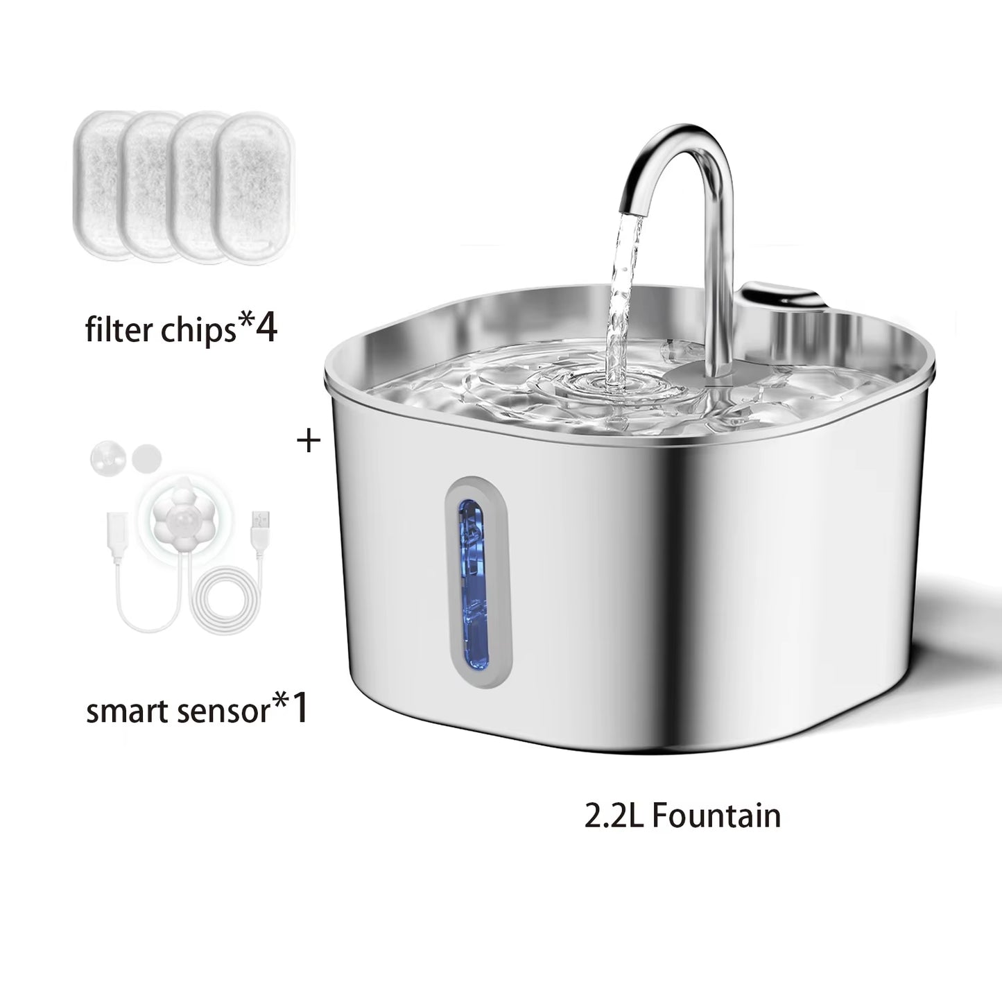 Aquapure Automatic Cat Water Fountain 2.2L