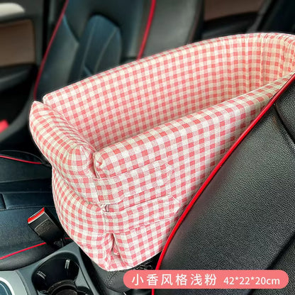 Car Central Dog Car Seat Bed Portable Carrier for Small Dogs and Cats