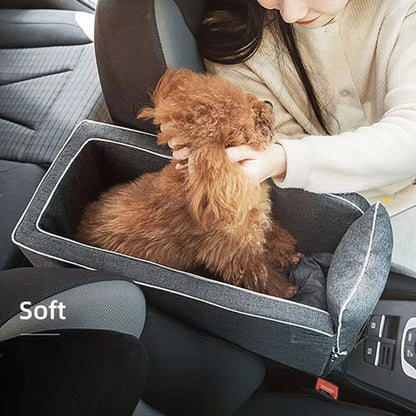 Car Central Dog Car Seat Bed Portable Carrier for Small Dogs and Cats