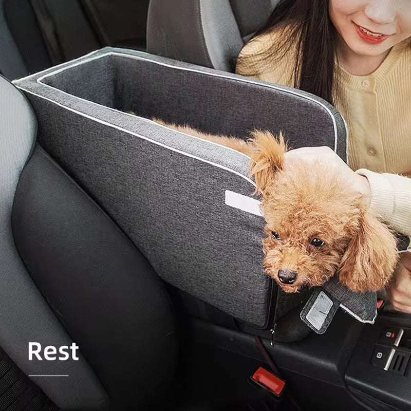 Car Central Dog Car Seat Bed Portable Carrier for Small Dogs and Cats