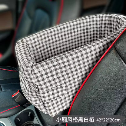 Car Central Dog Car Seat Bed Portable Carrier for Small Dogs and Cats