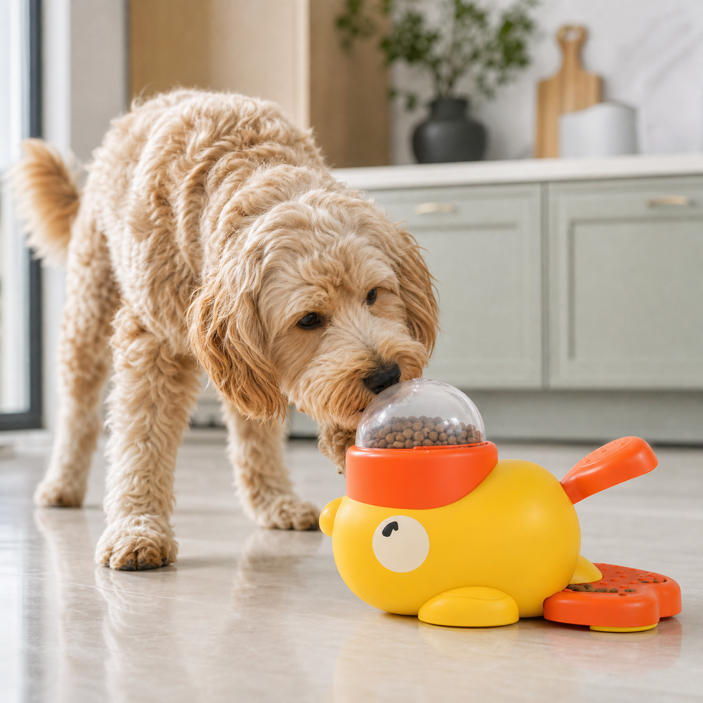 DuckDine Puzzle Feeder Bowl