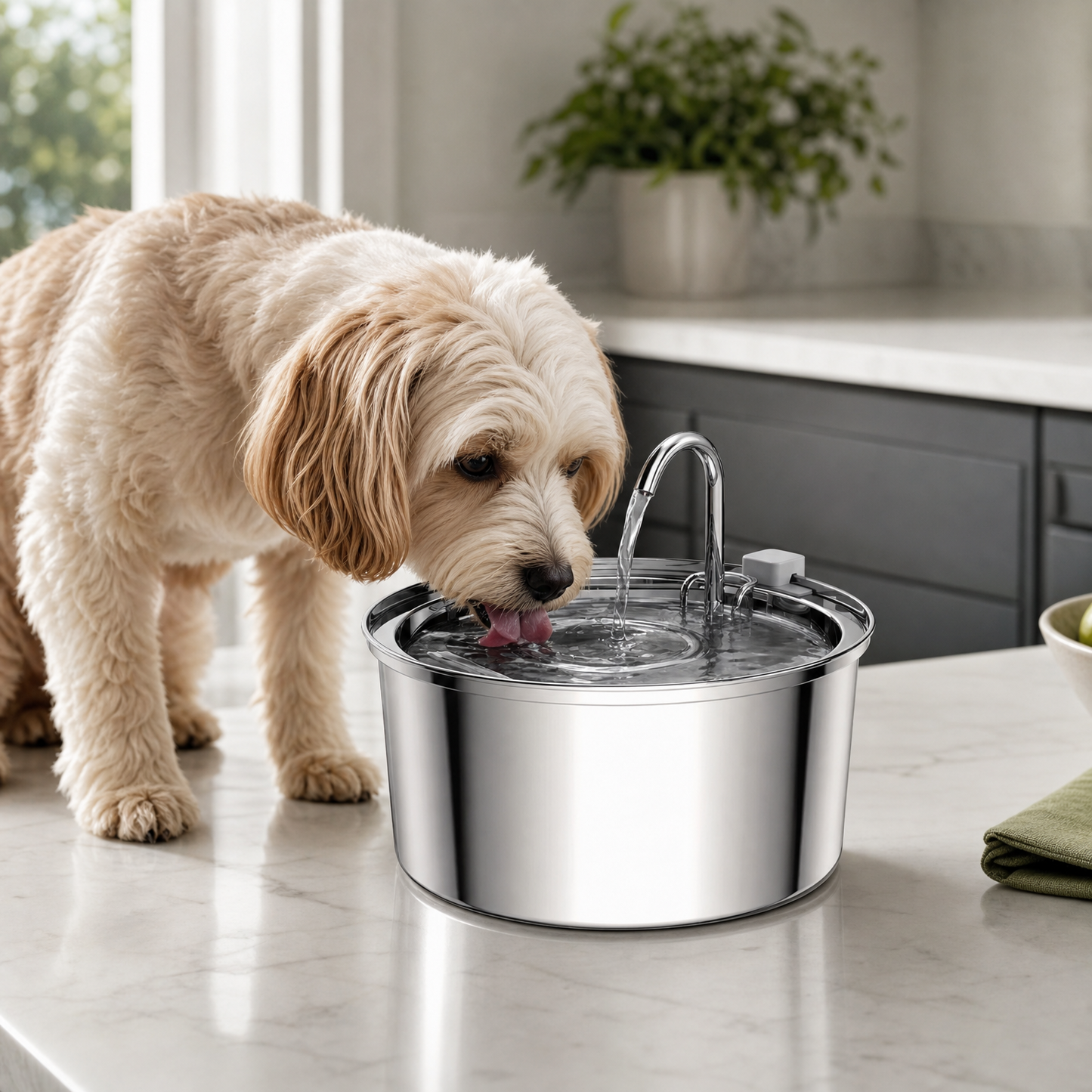 PureStream Stainless Water Fountain