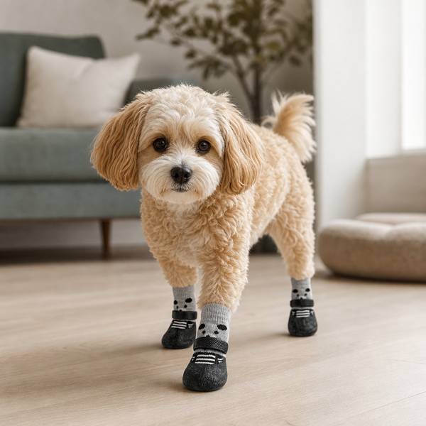 GripPaw Anti-Slip Dog Socks (4-Pack)
