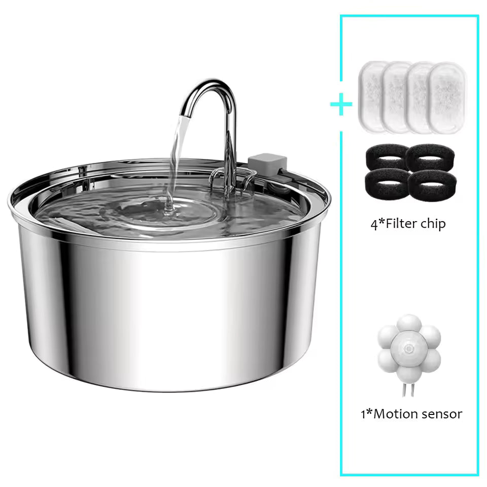 PureStream Stainless Water Fountain