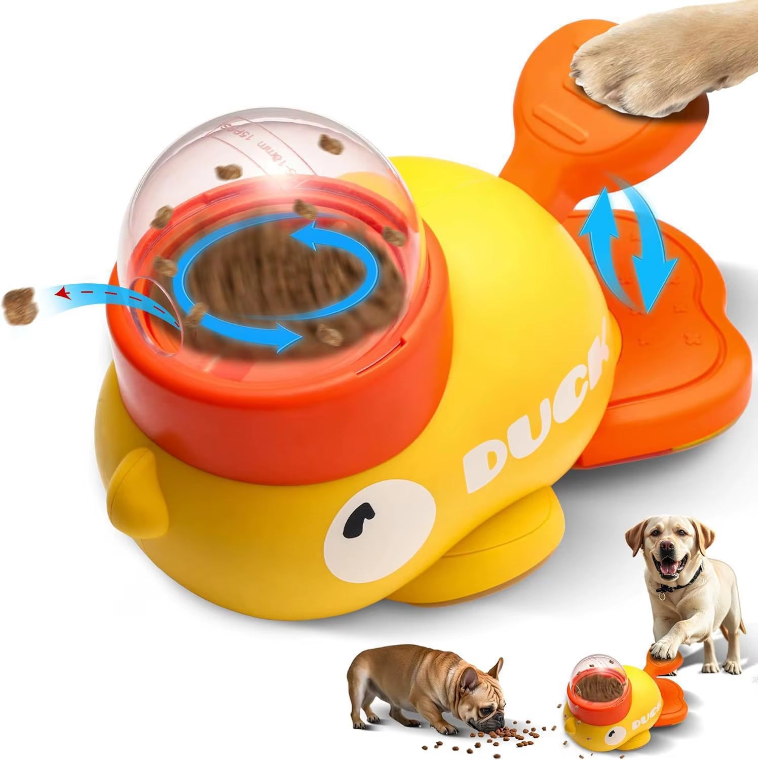 Duckdine Interactive Treat Dispenser Bowl
